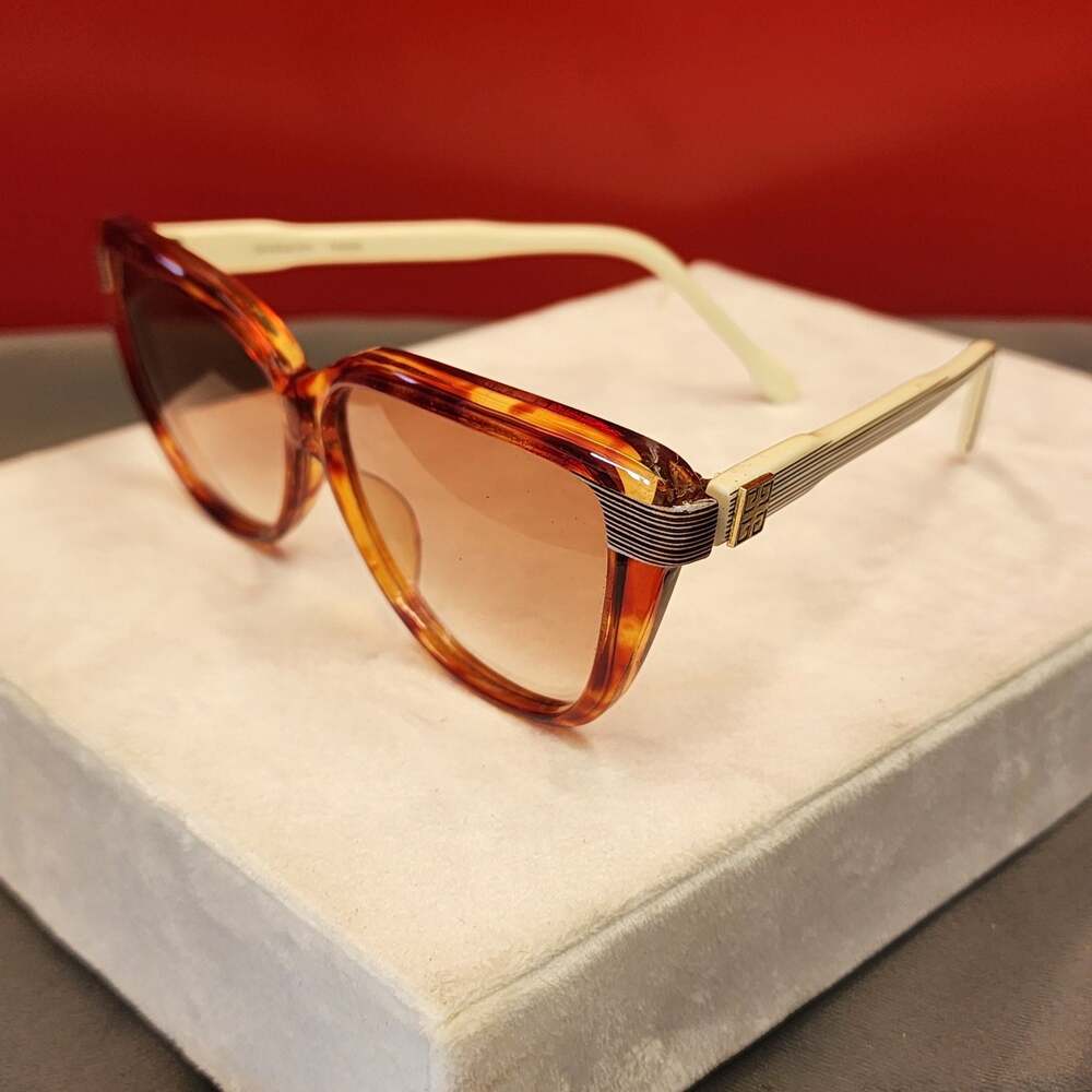 Vintage Givenchy Paris Tortoiseshell Oversize Sunglasses